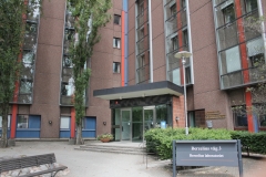 Entrance to the Berzelius laboratory, Berzelius väg 3 (summer 2018)