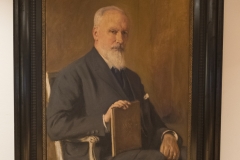 painting, Professor Carl Gustaf Santesson, Library Nana Svartz väg 2, level 2, May 2018