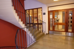 Stair hall, Passageway, Pharmacology building, Nanna Svartz väg 2, level 2, May 2018