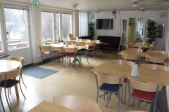 Lunchroom, Pharmacology building, markplan, Nanna Svartz väg 2