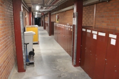 The basement corridor at MBB