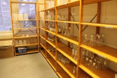 The glass storage room on the 2nd floor