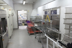 The autoclaving and dishwashing room at MTC
