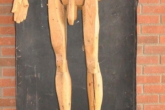 "Dockan Johannes" by Torsten Renqvist. Created in 1968 and purchased by the Swedish states' art council (konstrådet) for placing in the entrance of the Department of Anatomy